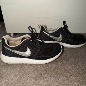 Nike Black and Silver Athletic Shoes